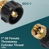 Propane Refill Adapter QCC1 Regulator Valve 1LB Cylinder Tank Coupler Bottle