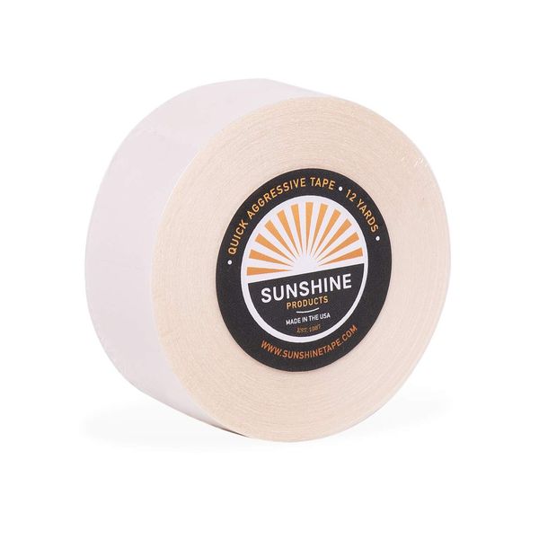 Sunshine Tape | Quick Aggressive Wig Adhesive Tape Roll | 1" x 12 YDS | Premium Hair Toupee Tape