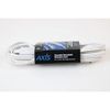 Axis 3-Outlet Indoor Extension Cord with Flat-Profile Plug - 8-foot, White