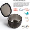 Upgraded Denture Bath Box Leak-Proof Retainer & Mouth Guard Cleaning Case