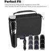 ProCase Hard Travel Case for Philips Norelco Multigroom Series 3000 5000 7000 MG3750 MG5750/49 MG7750/49 Men's Electric Trimmer Shaver and Attachments Father's Day Gift -Black