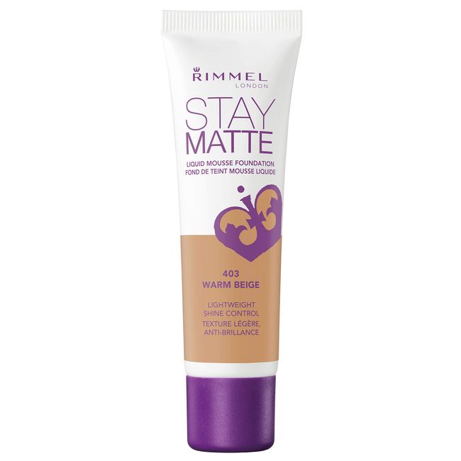 Rimmel Stay Matte Foundation, Warm Beige, 1 Fluid Ounce