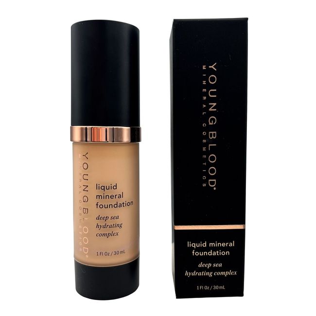 Youngblood Liquid Mineral Foundation Deep Sea Hydrating Complex 1 fl oz - Pebble