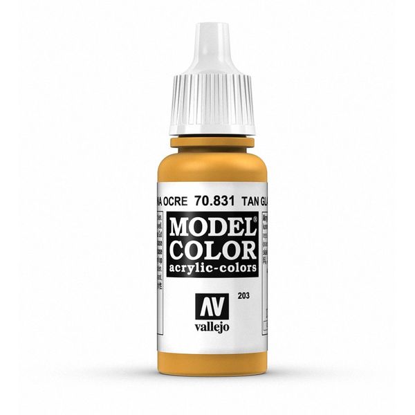 Vallejo Model Color 17 ml Acrylic Paint - Tan Glaze