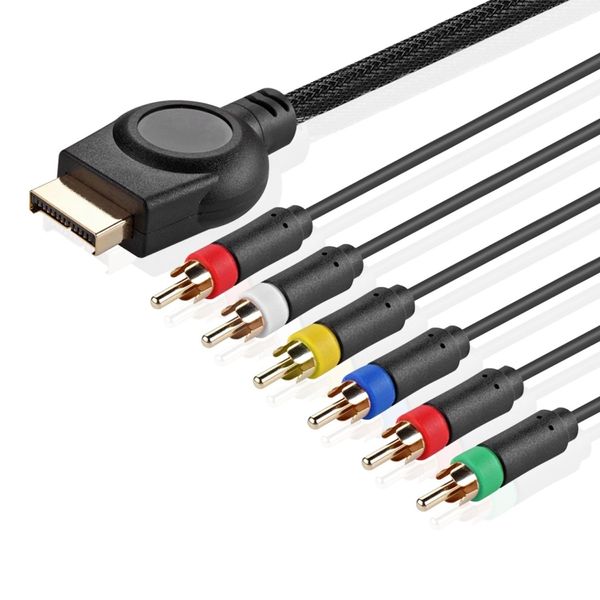 TNP PS3 Komponenten-AV-Kabel (6 Fuß) Hochauflösendes Premium-HDTV-Komponenten-Cinch-Audio-Video-Kabel für Sony Playstation 3 PS3 und Playstation 2 PS2 Spielkonsole [Playstation 3]