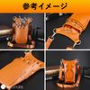 Ailunate Scissor Case Scissor Bag Hairdresser Trimmer Florist 6 Shoulder Stool Leather (Brown)