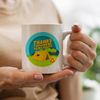 Curved Banana Camping Tent - Personalised 10oz Ceramic Mug
