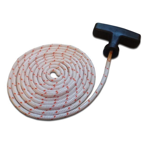 3.5 mm x 2 m Replacement String Starter Internal Traction for Petrol Dust Bag Lawnmower Engines