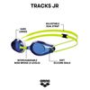 Arena SWIM GOGGLES TRACKS JUNIOR - BLUE/WHITE/YELLOW