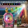 Portable Misting Fan with 12000Mah Rechargeable Battery, RGB Light, Timer & Hook