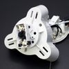 3-light pendant light with jujube bulb socket (direct ceiling mount) (1 piece, no bulb)