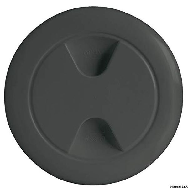 Osculati Inspektionsdeckel Polypropylen schwarz 152 mm
