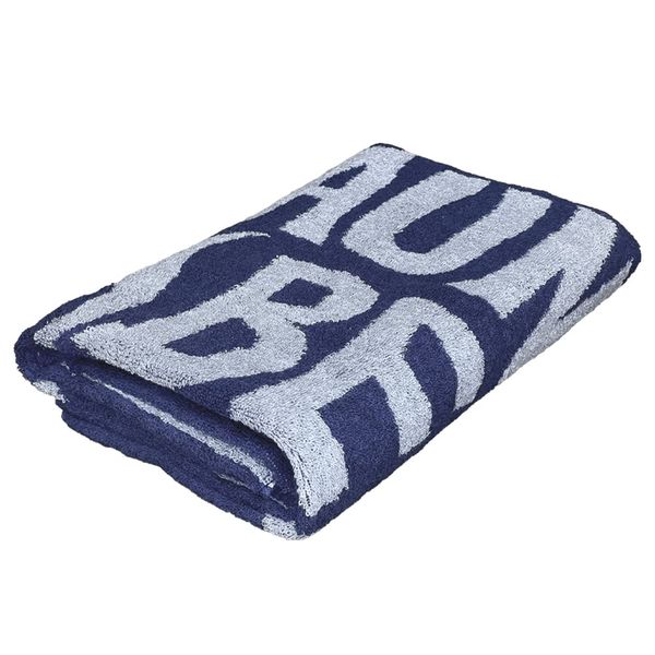 SAUNA VIBES Bath Towel, 23.6 x 47.2 inches (60 x 120 cm), Total Pile Tailoring, Imabari Towel, Organic Cotton, Antibacterial, Deodorizing, Men's, Women's, Sauna Vibes, multicolor (navy / gray)