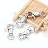 Snap Trigger Snap Stainless Steel Snap Hook Spring Hook Key Chain 360 Degree Rotation 4pcs Fall Prevention Load Capacity 6cm Silver