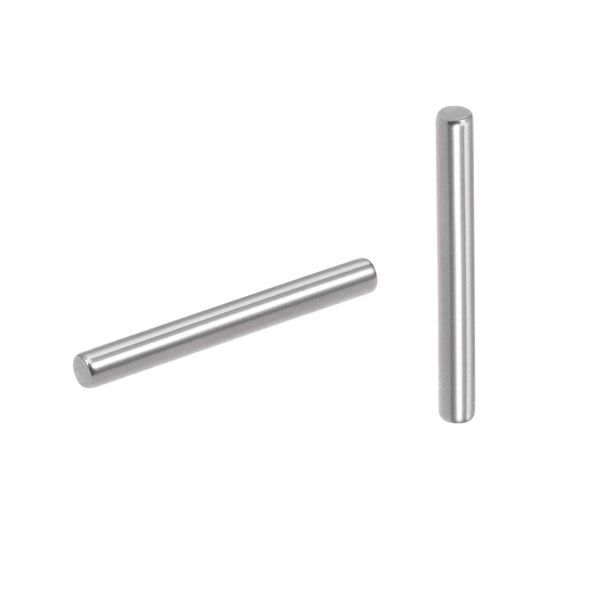 sourcing map 20Pcs 2mm x 18mm Dowel Pin 304 Stainless Steel Dowel Pins Shelf Pegs Support Shelves Silver Tone