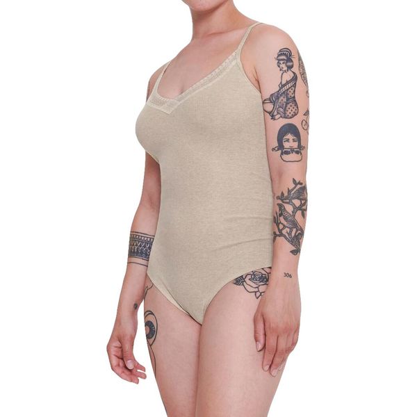 Sloggi Women's Go Ribbed Body Playsuit, Grey Combination