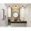 Z-Lite 443F1-BRZ 1 Light Flush Mount, Bronze