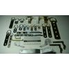10 ASSORTMENT PICTURE D-RING STRAP HANGERS 2 EACH + 100 #6 1/2" SCREWS +SAMPLES
