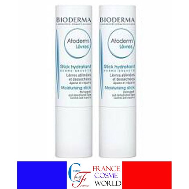 BIODERMA Atoderm Lipstick Set of 2 Moisturizing Moisturizing Overseas Mail Order <br> ATODERM STICK LEVRES 2pcs