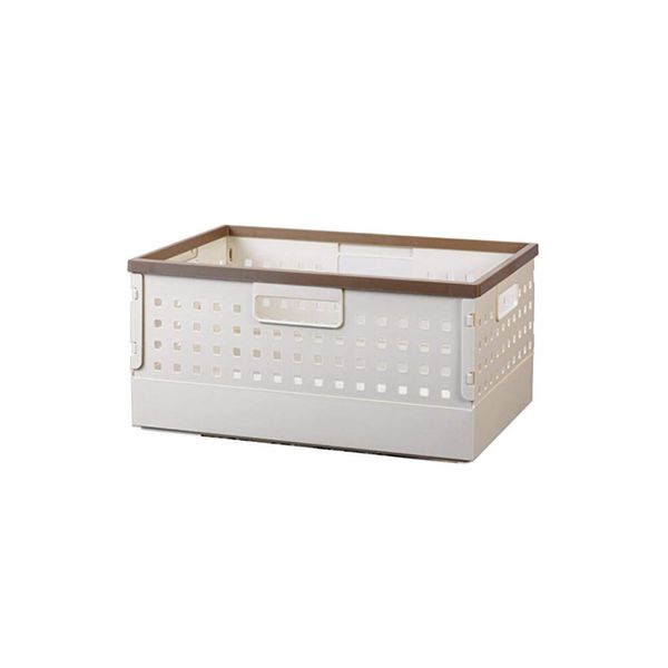 Inplus DIY Home & Kitchen Organization Basket (Gray Medium)