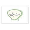 CafePress Retro Clock Sticker Rectangle Bumper Sticker Car Decal