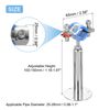 Sourcing Map 4Pcs Stainless Steel Pipe Support Bracket, Adjustable Height 100-150mm, OD Pipe 25-28mm, Wall & Ceiling Mount