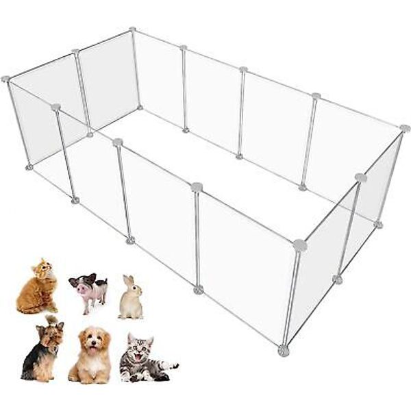 Pet Playpen Portable Small Animals Playpen, Customizable Shape & Height Pet F...