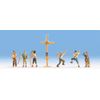 Noch 36874 Mountain Hikers with Cross Landscape Modelling