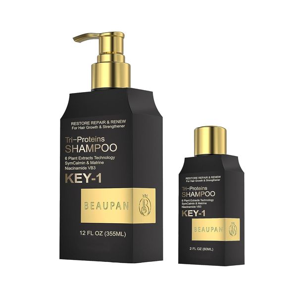 BEAUPAN Hair & Scalp Shampoo (Black, 355+60ml)