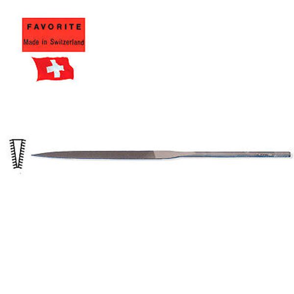 Favorite Swiss Knife Needle Files, 6 1/4" (160mm) Length, (Cut 4)