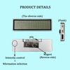 Scrolling Name Tag LED Moving Message Sign Business Card badgesProgramming Display Name Badges (White)