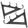 Horizontal wall rod holder, for 3 fishing rods