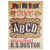U.S. BOSTON UPPER LETTER STENCILS SHEET EXTRA LARGE SIZE (20cm)