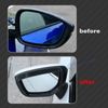 For Accord 10th Gen Carbon Fiber Pattern Side Mirror Rain Visor Eyebrow Trim 2PC