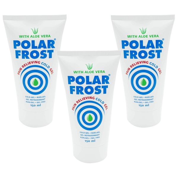 Med-Fit Polar Frost Maximum Pain Relief Gel - Soothe Aches, Sprains, Inflammation, Post-Operative Swelling - Quick Absorbing & Deep Penetrating Relief - Aloe Vera & Menthol, 150 Millilitre