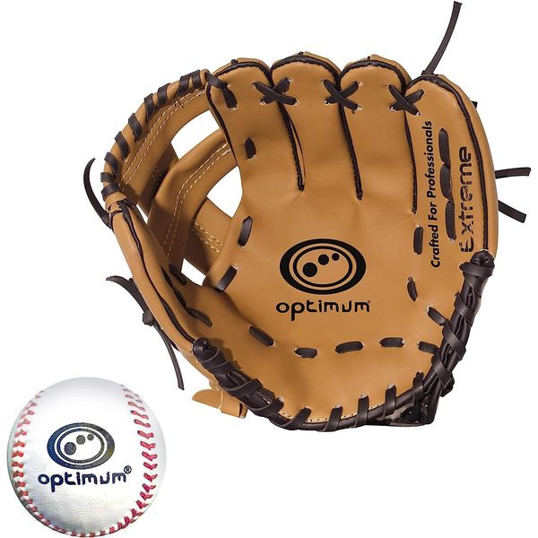 Optimum Baseball Glove and Ball Set - JNR