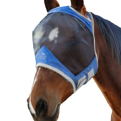 Harrison Howard CareMaster Pro Luminous Fly Mask Standard Aquamarine Full Size