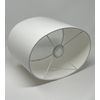 Cream Off White Textured 100% Linen Oval Lampshade