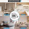 FANGCCC 4 Pcs Suction Cup Hooks Self Adhesive Shower Suction Hooks for Window Wall Glass (Silver)