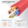 Cable Matters 5-Color Combo 10Gbps Snagless Cat6 Ethernet Cable (Cat6 Cable/Cat 6 Cable) 0.9m