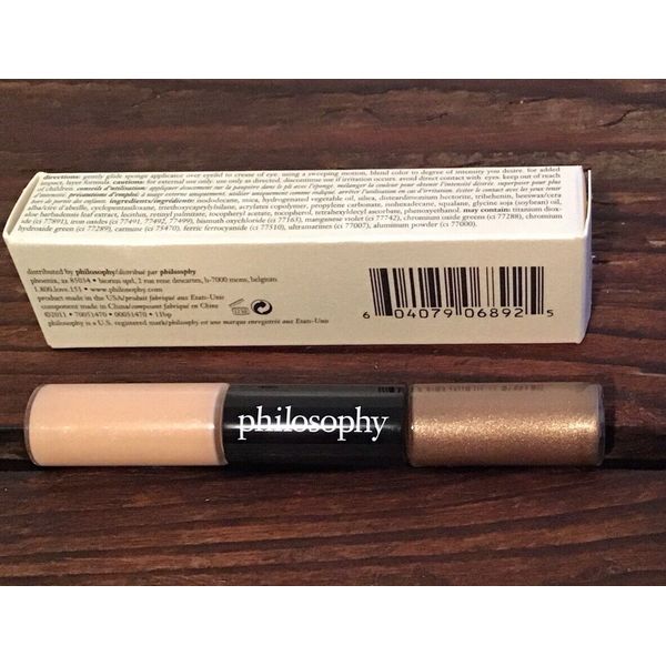 Philosophy Divine Illumination Eye Color Duo Brown Sugar/Gold Stardust -NIB