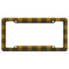 GRAPHICS & MORE Plaid Mustard Yellow Gray Grey Pattern License Plate Tag Frame