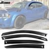 Fits 08-14 Dodge Avenger Acrylic Window Visors Sun Rain Guards Deflector 4Pc Set