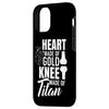 iPhone 13 Titanium Knee Surgery Knee Heart Shape Goldney Smartphone Case