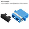 sourcing map Fiber Optical Coupler SC-SC/UPC, Single Mode Duplex Adapter, SC-SC/UPC, for Network Internet Connector, 6pcs
