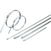 10x Chrome 12" Stainless Steel Self Locking Cable Zip Ties Straps 300MM TK19