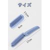 harukita Comb, Folding Comb, Double Hair Brush, Double Headed, Anti-Static, Lightweight, Travel, Portable, 4 Colors, Set of 4