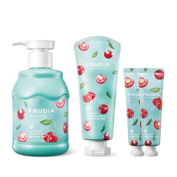 Cherry Gift Set Cherry Body Wash + Cherry Body Essence + Cherry Hand Cream 2pcs