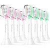 Kids Toothbrush Heads for Philips Sonicare: Soft Electric Replacement Brush Compatible with Phillips HX6032/94 HX6321 HX6340 HX6042 HX6320 HX6330 Compact Head for Child 3-5, Pink Girl Green Boy 8 Pack