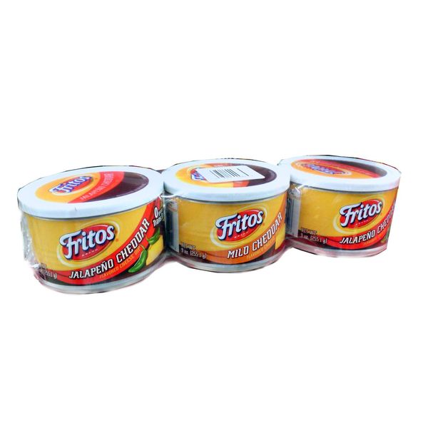 Fritos Variety Pack Cheese Dips Three 9oz. Cans